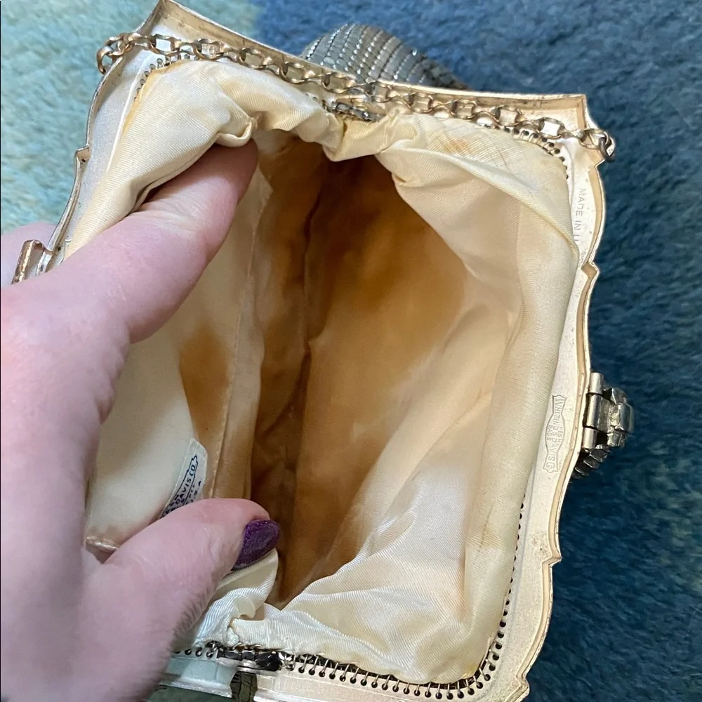 Whiting & Davis 1940s mesh evening bag - Picture 6 of 9